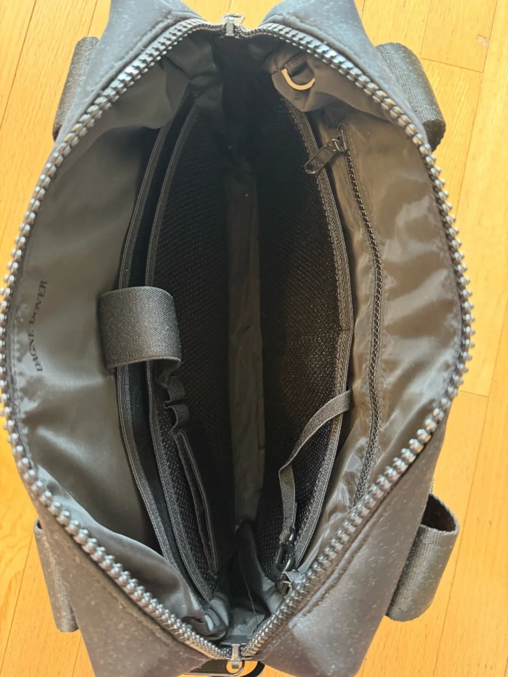 Dagne Dover Weston Laptop Bag- Neoprene- Black- Messenger Bag